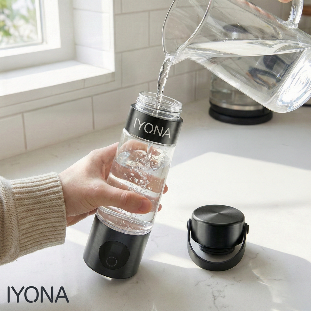 IYONA One — Hydrogen Water Bottle with German PEM Technology